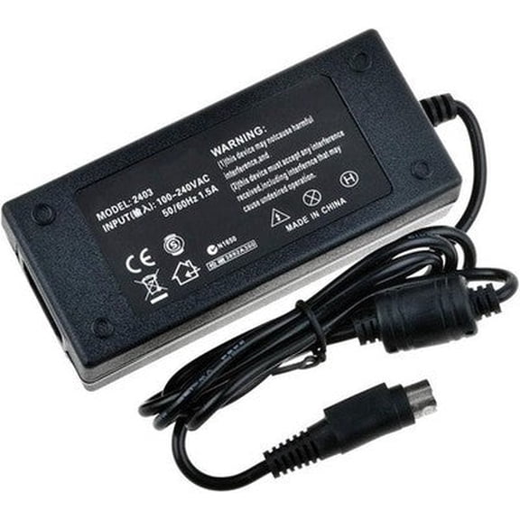 24V 3-Pin Adapter Compatible with POS/Dot Matrix Printer 3-Prong Connector Power Charger