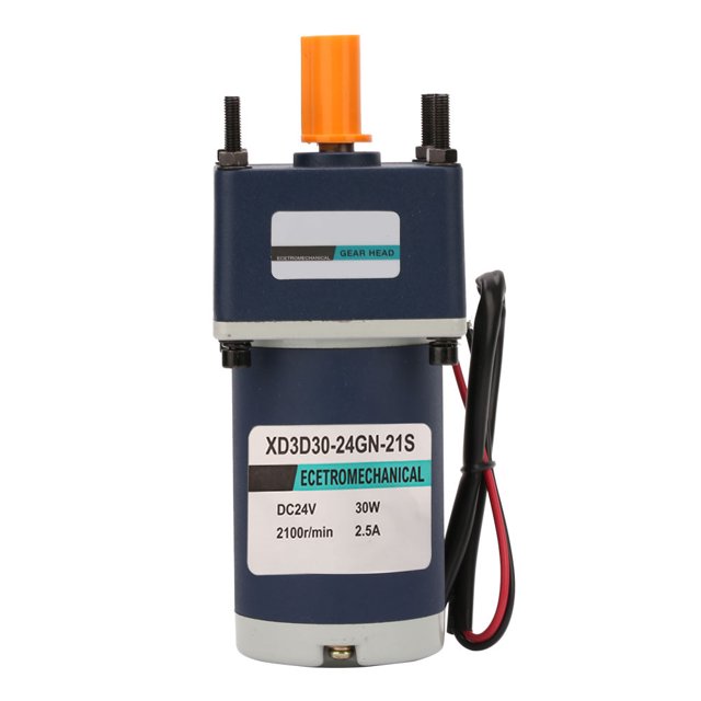 24V 30W Permanent DC Reduction Gear Motor with Adjustable Speed