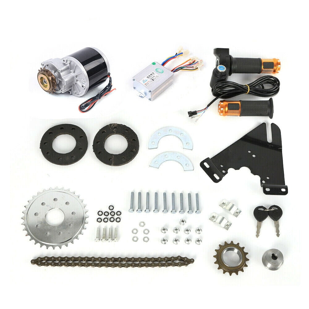 24V 350W Electric Conversion Twist Components for Common Bike Left Chain Drive DIY Electric Bicycle Conversion Kit Electric conversion kit Rear Wheel Motor E-bike Conversion Kit