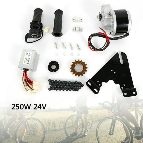24V / 36V 250W Electric Bicycle Conversion Kit E-Bike Wheel Motor Kit with Chain for 22-29" / 16-28" Bike