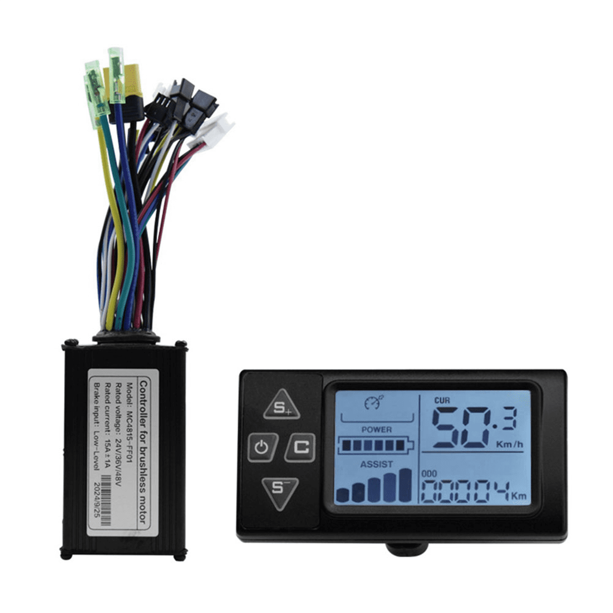 24V 36V 48V 15A 250W 350W Brushless Motor Drive Controller S861 Color ...