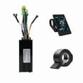 thumbnail image 1 of 24V 36V 48V 30A Brushless Controller T5S Meter LCD Display+130X Throttle Kit for Electric Scooter E-Bike Repair Kit,1 * Controller 1 * LCD Display 1 * Throttle,Black, 1 of 8