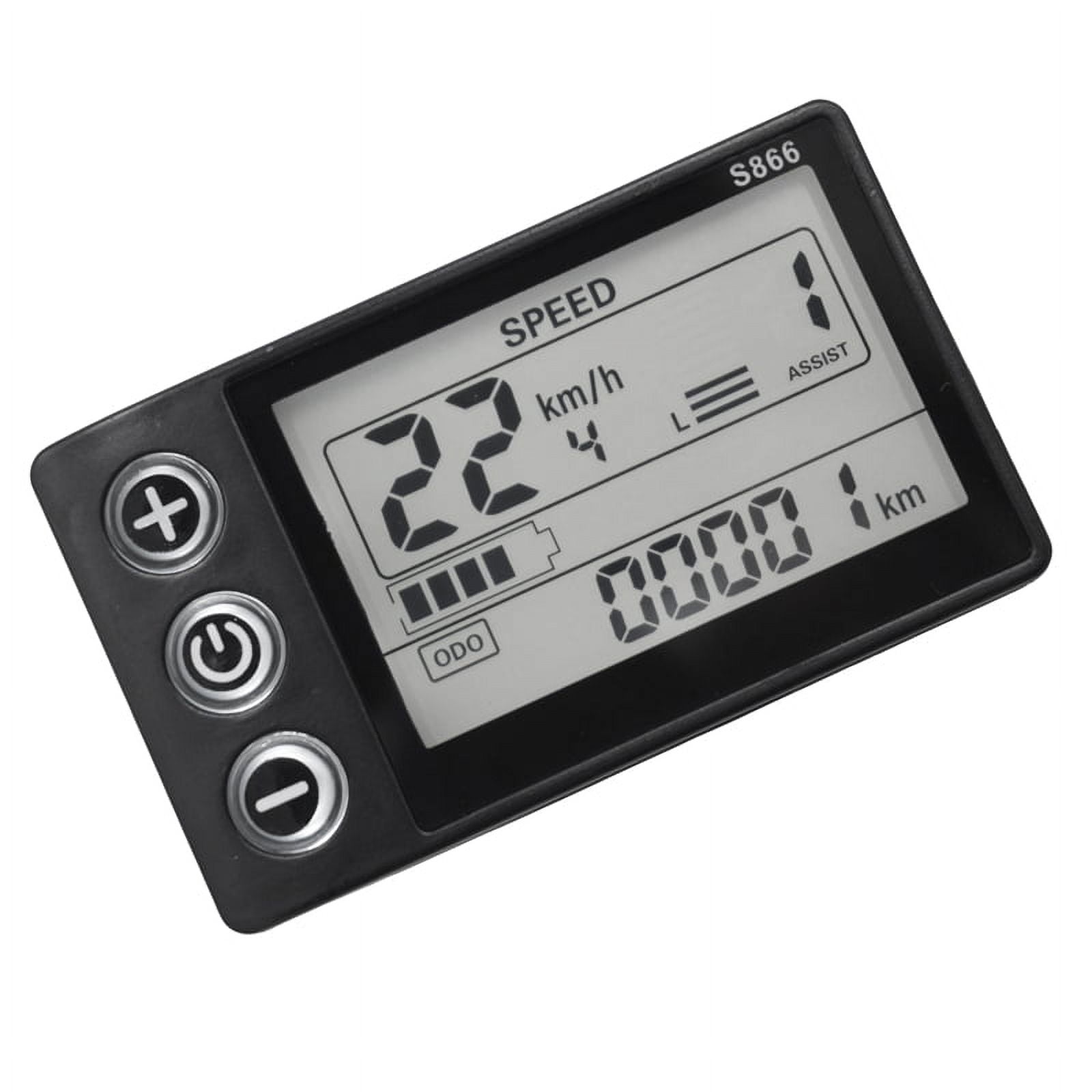 Alomejor LCD Display Für E-Scooter - Wasserdichtes Panel S866 Für 24V-60V Roller