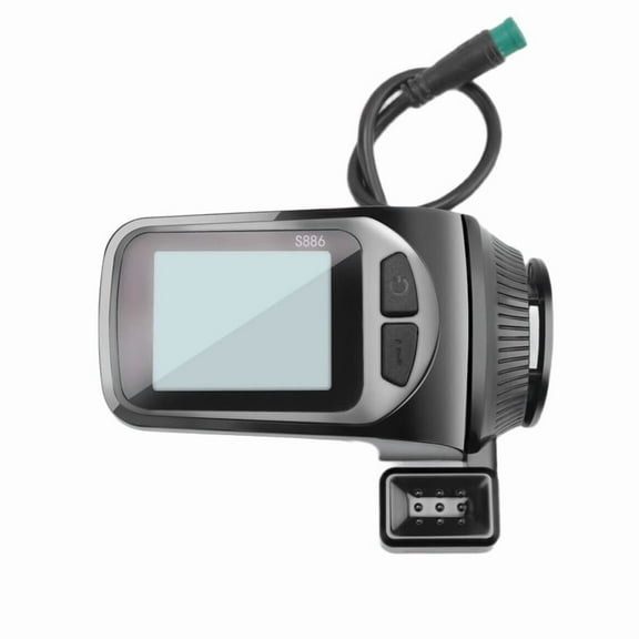 24V/36V/48V/60V S886 Ebike LCD Display Panel Thumb Throttle 5PIN 6PIN for Electric Bicycles E-Scooter(5PIN)