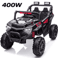 thumbnail image 1 of 24V 400W Kids Ride On Electric UTV Car with Remote Control, Ride on Toys with Advanced Center Panel, Music, Bluetooth, LED Lights, Gift for Boys Girls 3+, Black, 1 of 9