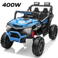 thumbnail image 1 of 24V 400W Kids Ride On Electric UTV Car with Remote Control, Ride on Toys with Advanced Center Panel, Music, Bluetooth, LED Lights, Gift for Boys Girls 3+, Blue, 1 of 9