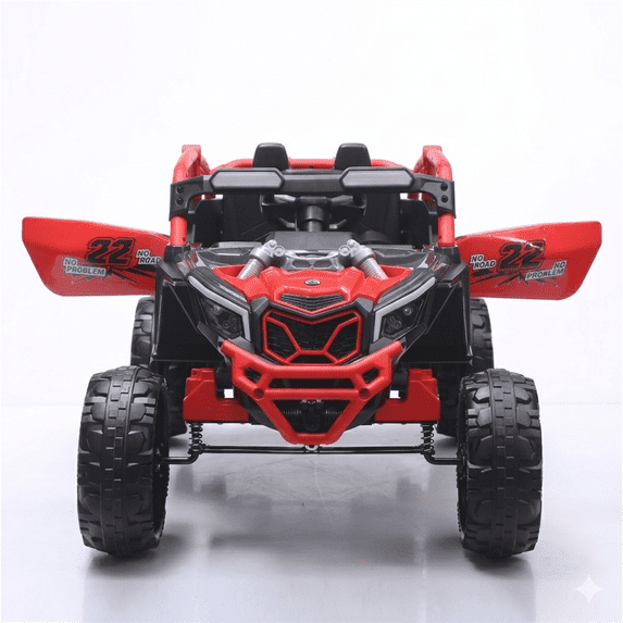24V 400W Kids Ride on Car UTV W/Remote Control, Powered Ride on Toys with 4 Wheels Suspension, 3 Speed, Music for Kids Age 3+, Red