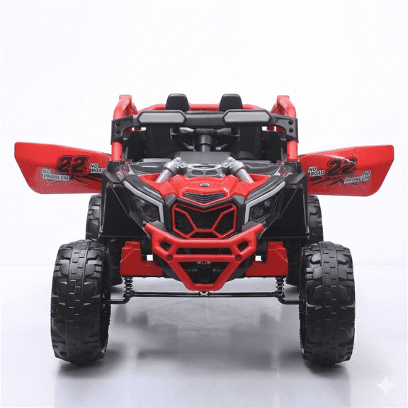 24V 400W Kids Ride on Car UTV W/Remote Control, Powered Ride on Toys with 4 Wheels Suspension, 3 Speed, Music for Kids Age 3+, Red