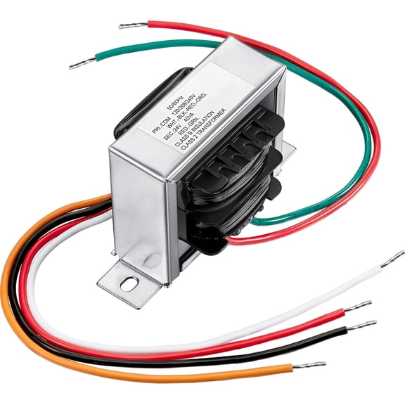 24V 40VA Control Transformer, Multi-Tap 120/208/240V to 24V AC, 1 Pack