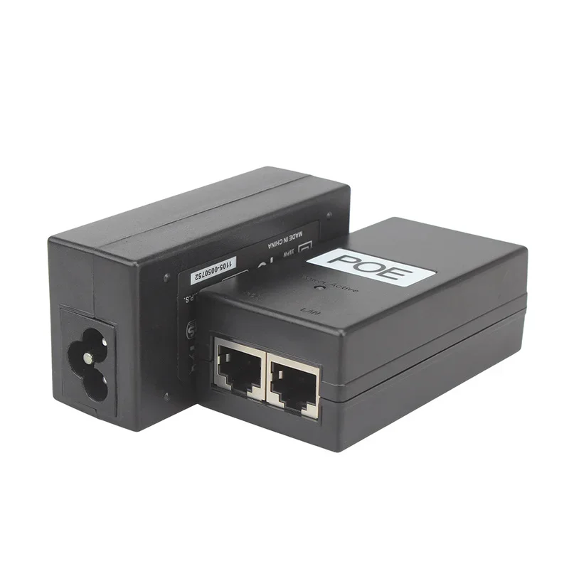 24V/48V 0.5A/1A Desktop POE Power Injector Ethernet Adapter ...