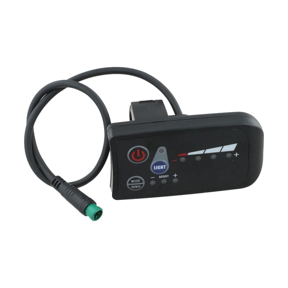 24V 48V Waterproof Connector for electric Bicycle with 5 Pin Cable, Suitable for LED Power Meter and Speedometer on E Bikes and Scooters (36V)