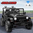 thumbnail image 1 of Funride 24 Volt Ride on Toys, 800W Electric Car for Kids with Remote Control, 4WD/2WD Switchable Power Car Wheels, 2-Seater Ride On Truck with Music, Bluetooth, Black, 1 of 9