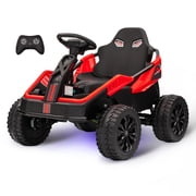 24V 4x4 Electric Ride-On ATV for Kids Ages 3-8   4x200W Motors   Dual 12V Batteries   Parent Remote Control   Wireless Connection Music   4 Shock Absorbers   Standard Test Method/CPSIA Certified  Red