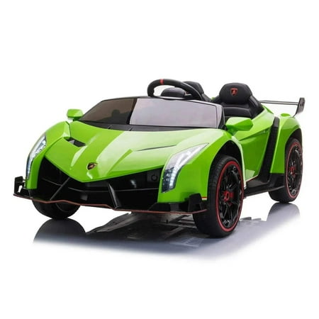 Freddo Green 24 V Lamborghini Veneno Powered Ride-On with Parental Remote Control