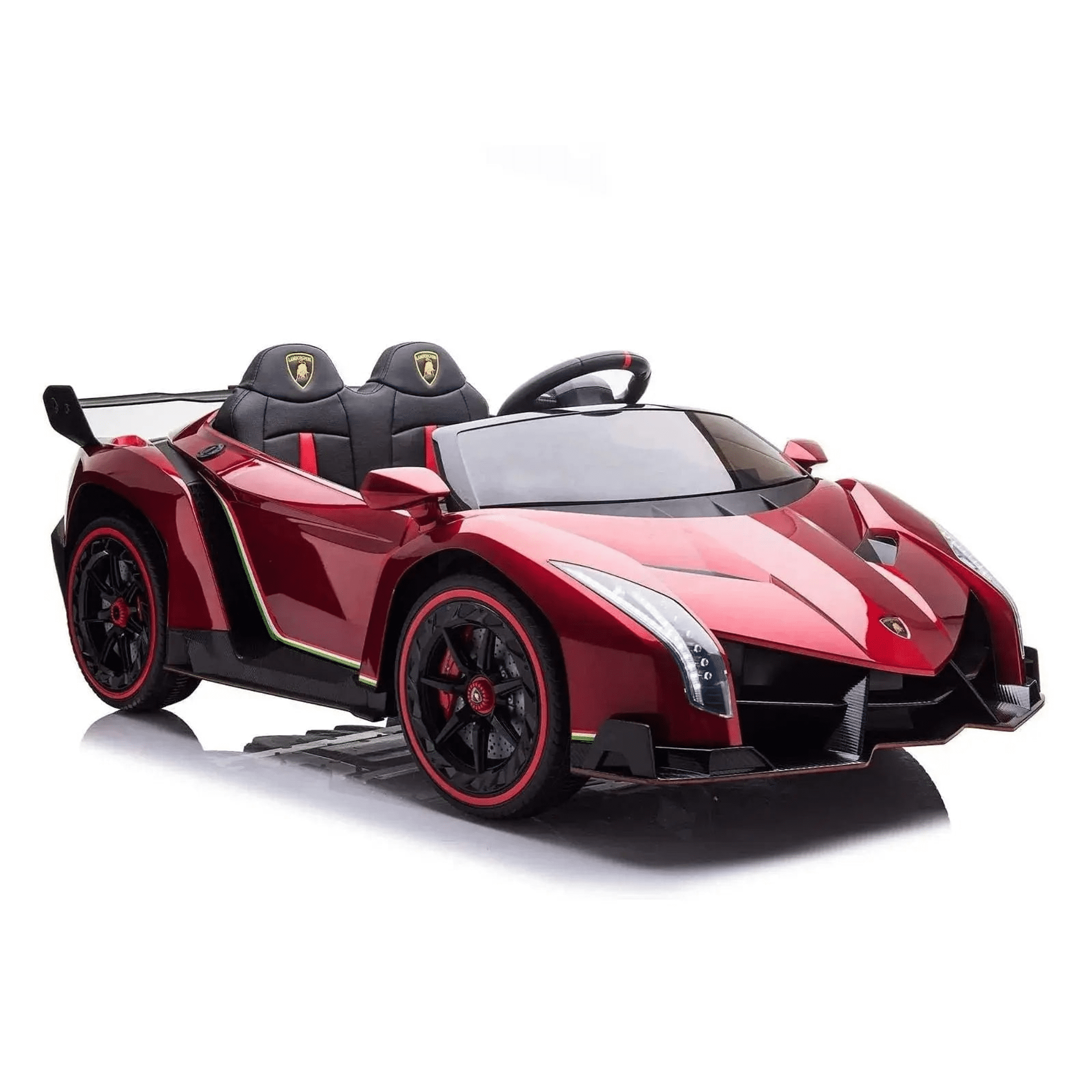 Red 24V Lamborghini Veneno Ride-On Car with EVA Tires