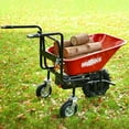 thumbnail image 1 of 24V 500W Electric Wheelbarrow with Dual Rear Wheels – 330 lbs Capacity & 78L Garden Cart for Construction/Yard Use, Manual Dump & Reverse Gear, 1 of 9