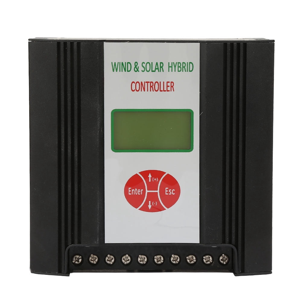 24V 600W Wind + 300W Solar Hybrid Charge Controller with LCD Display