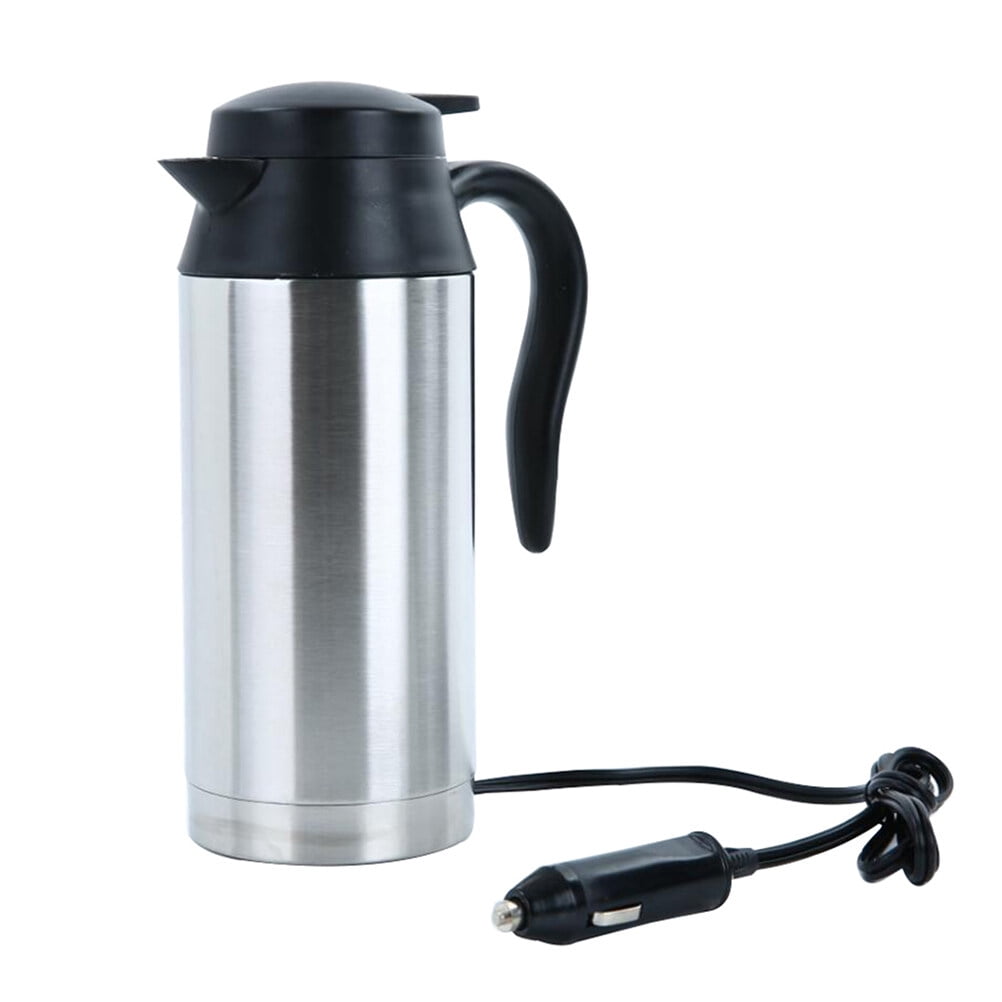 24V 750ML Stainless Steel Electric Kettle Car Tea Kettle Water Heater