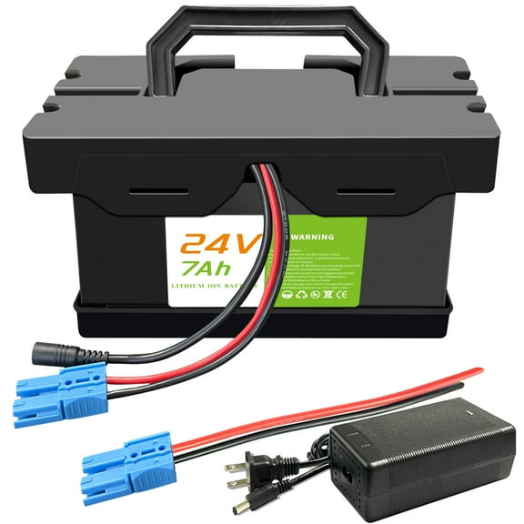 24V 7Ah Lithium Battery Replace Lead-Acid Battery 12FM7, for Dynacraft Realtree 24V UTVs Ride-On Cars & Toys - Lightweight & Long-Lasting