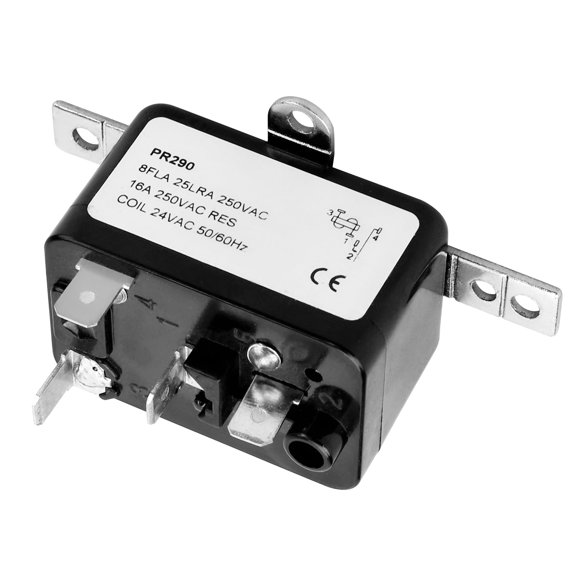 24V AC Heavy-Duty Fan Relay SPST Isolated Switch Universal Bracket 1 Pack