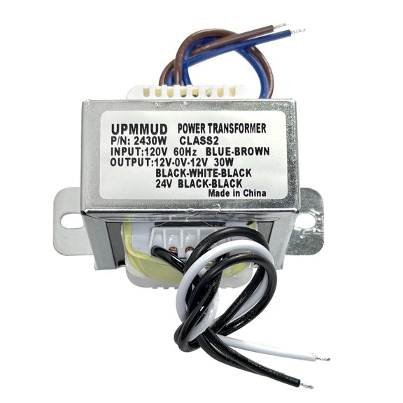 24V AC Transformer Input 120V to Output 24V Center Tapped 30W Replacement