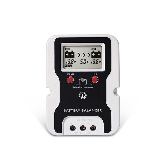 24V Battery Equalizer with Voltage Display Voltage Regulator and Balancer Extend Battery Life for Solar Power System,1 * 24V Battery Equalizer