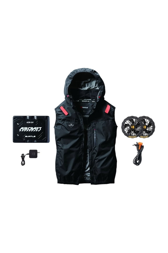 24V Battery-Powered Fan-Cooled Vest Complete Cooling System