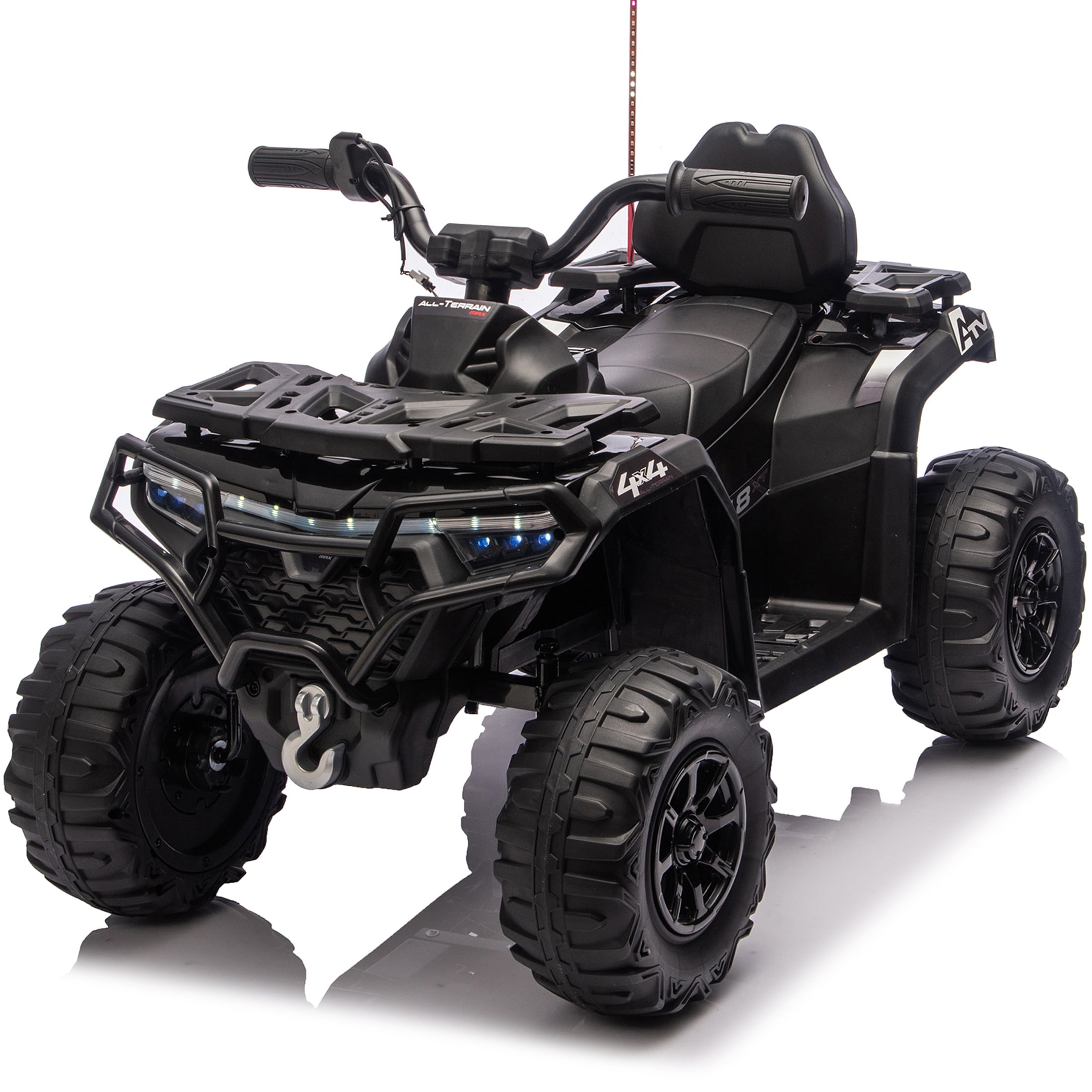 iRerts 24V 4WD Kids Four-Wheelers Ride on ATV with Bluetooth, Music ...