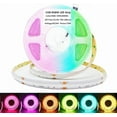thumbnail image 1 of 24V COB RGBW LED light strip only, 5M flexible high-density uniform RGBWW LED light strip with dimmable brightness, suitable for ambient lighting, 1 of 9