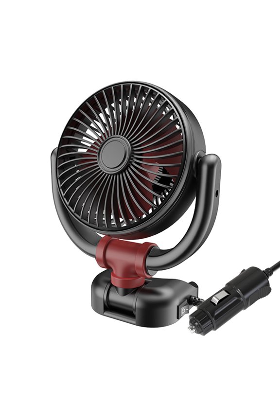 24V Car Dashboard Small Fan Folding Portable Automobile Air Cooler Summer Car Accessories Air Circulator Fan 360 Rotation
