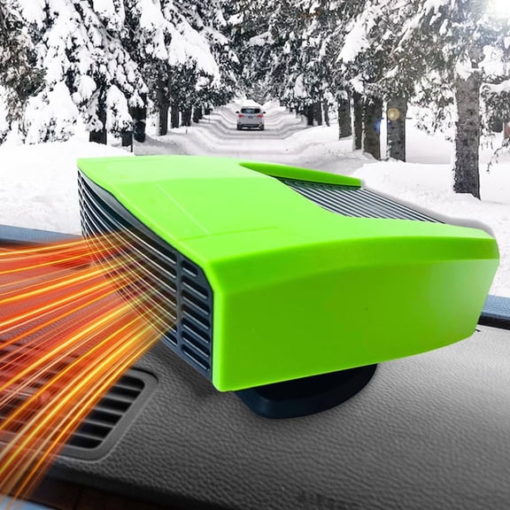24V Car Heater Defroster, 180W Portable Dashboard Heater Fan for Trucks RVs Vans, Dual Hot & Cool Air Vehicle Heater for Windshield Defogging & Personal Warmth