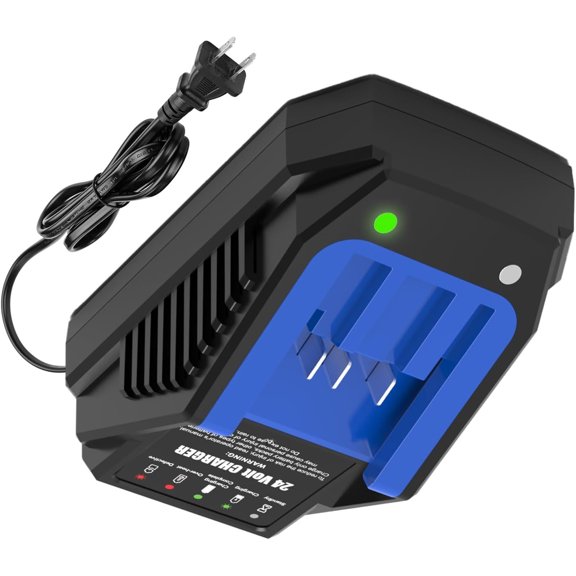 24V Charger Compatible with Kob*alt 24V Lithium Battery KB624-03, Replacement for KRC24-06, 3A High Speed Charger with US Plug