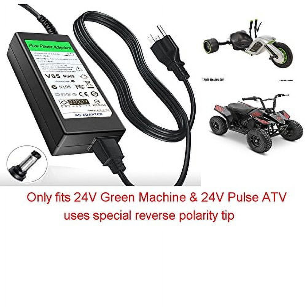 Power Cord Huffy Green Machine 24 Volt 12V AC Adapter Charger For