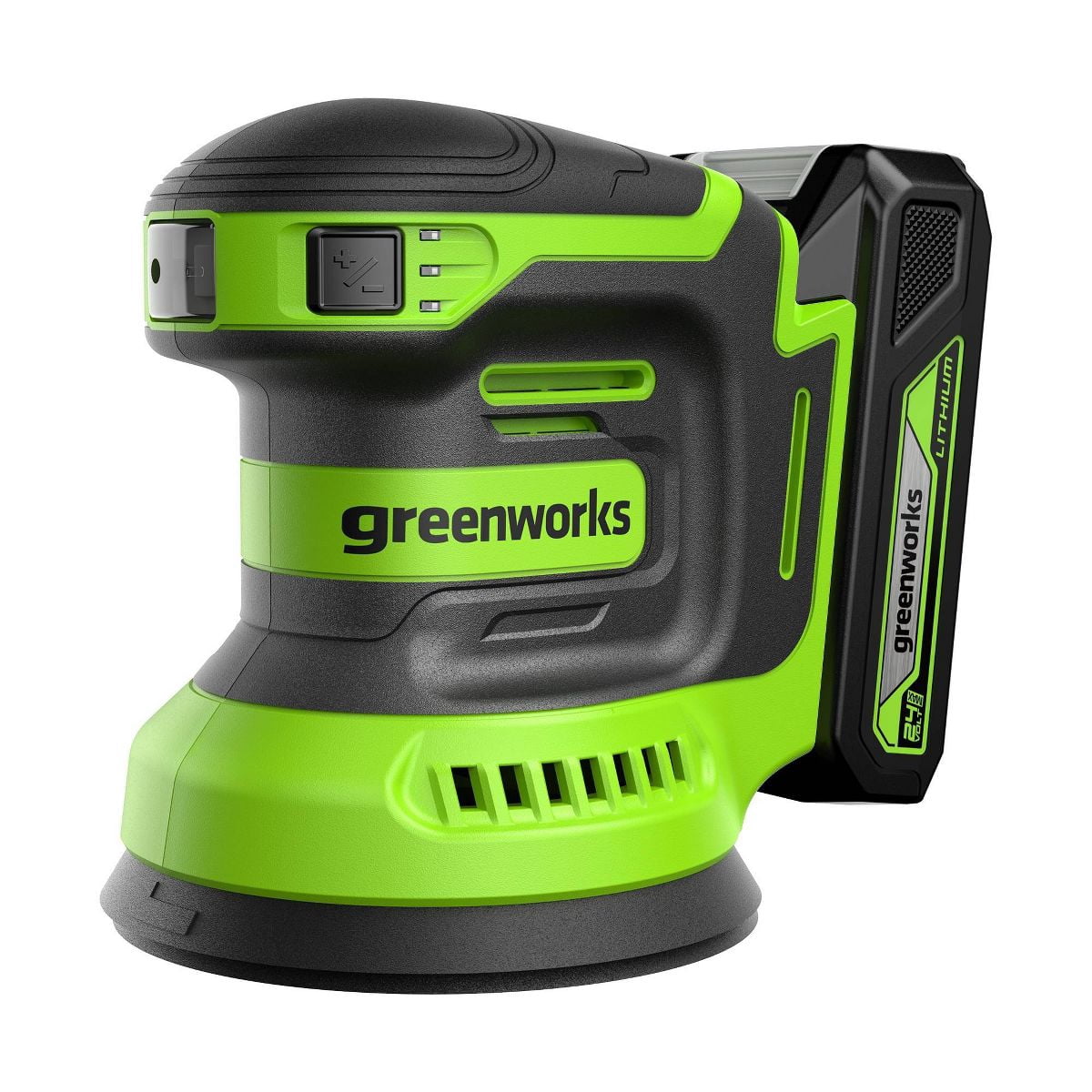 24V Cordless 5in Orbital Sander with 2Ah Battery and Charger