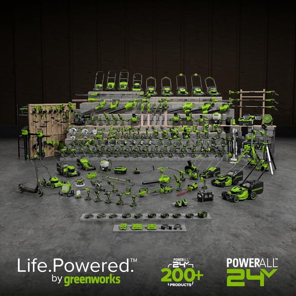 24V Cordless TORQDRIVE String Trimmer with 10-Inch Cutting Path and Battery