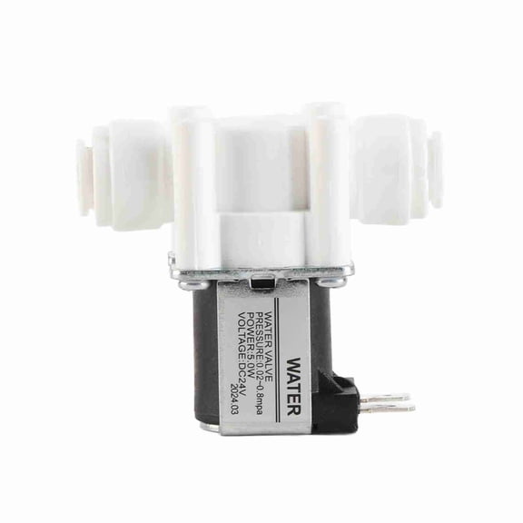 24V DC 3/8 Inch Quick Connect N/C Solenoid Valve for Water Purifier and Filtration Systems - 3/8 in (0.95 cm) Close Port Inner Diameter