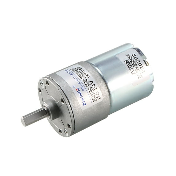 24V DC 50 RPM Gear Motor High Torque Reduction Gearbox Centric Output Shaft
