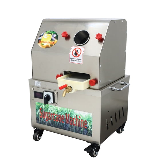 24V DC/AC110V Electric Sugarcane Juice Extractor Stainless Steel 300Kg/H