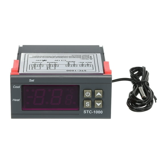 24V DC LED Digital Temperature Controller Thermostat Heating Cooling 50 to 99C STC1000 Relay Output