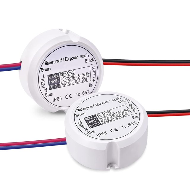 24V DC LED Driver Transformer, 20W IP65 Waterproof 24 Volt Constant