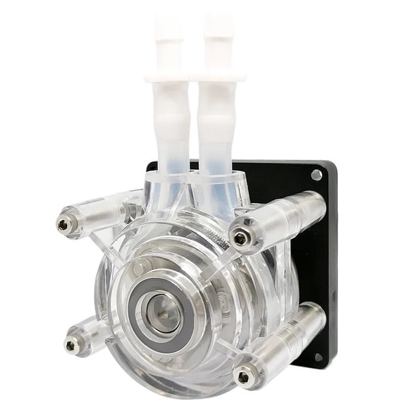 24V DC Peristaltic Pump - 0.8GPH (3000ml/min) High Flow Dosing System w/ Hose Kit, for Reef Aquarium & Analytic ,Easy to Use - PHARMED BPT TUBE_RATED VOLTAGE 24V