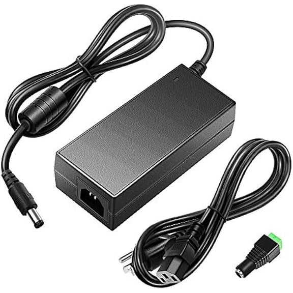 24V DC Power Supply 24 Volt 5A 120W Power Adapter 100V~240V AC to DC Converter Transformer 5.5x2.5mm Plug for 5050 3528 LED Strip Light 3D Printer LED Driver CCTV Security System LCD Monitor