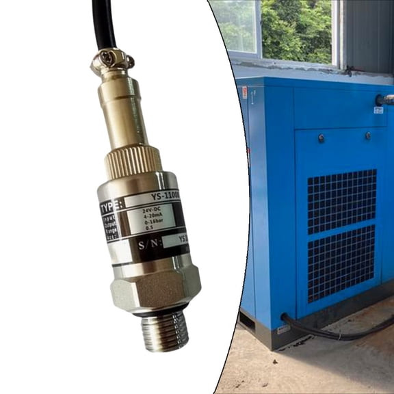 24V Dc 4-20Ma Air Compressors Pressure Sensor Waterproof Stainless Steel Design