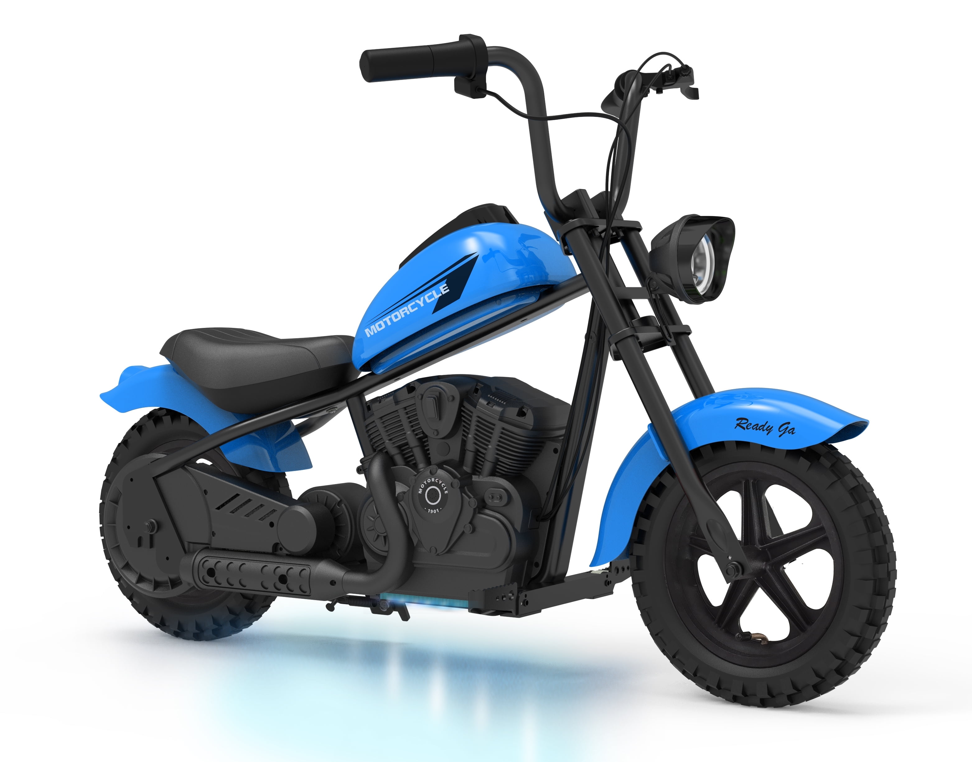 24V Electric Dirt Bike, 15 Mph & 150lb Max, w/Led Lights & Power Display, 300W Chain-Driven Motor, Two Speed, Handbrake, Leather Seat