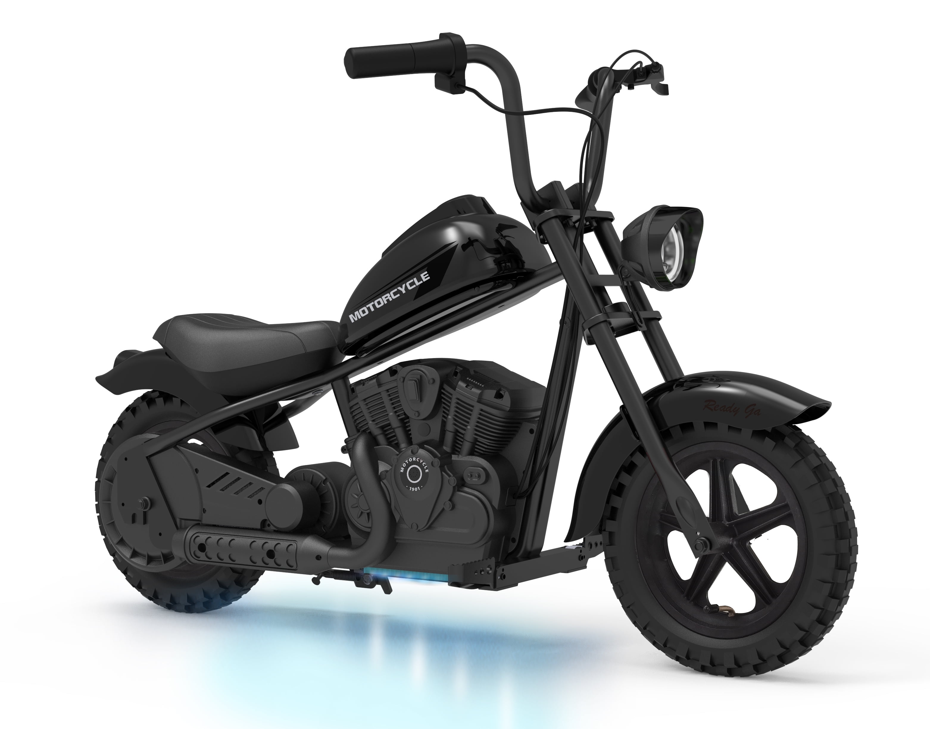 24V Electric Dirt Bike, 15 Mph & 150lb Max, w/Led Lights & Power Display, 300W Chain-Driven Motor, Two Speed, Handbrake, Leather Seat