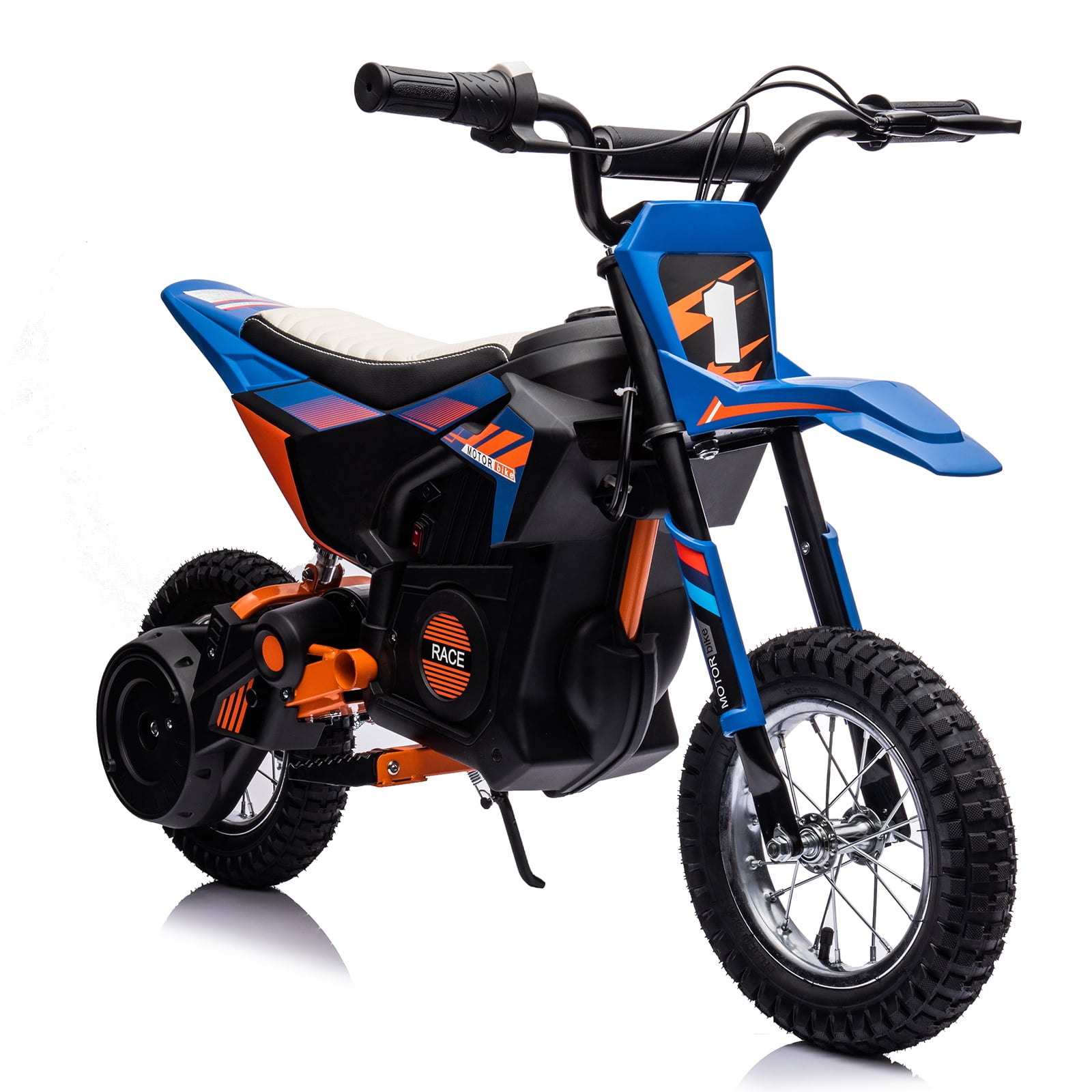 24V Electric Dirt Bike for Kids 8-12 Years, 250W Motor Off-Road Motorcycle with 13.6MPH Speed, Air-Filled Tires & Metal Suspension, 139LB Capacity