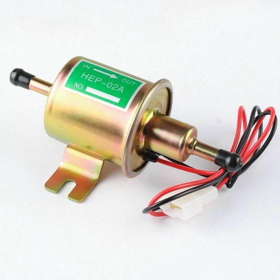 24V Electric Fuel Pump 4-7PSI Inline Low Pressure Gas Diesel HEP-02A Universal