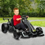 24V Electric Go Kart, 300W Powerful Drift Kart for Kids, Electric Pedal Kart, with 300W Strong Motor, Drift/Sport Mode, Big Battery, Eva Tire, Length Adjustmen for Outdoor Racing Toy