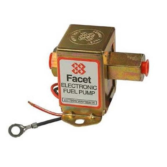 New 24V Facet Electronic Fuel Pump Compatible with 32 GPH 4.5-6 PSI Cube Solid State Carbureted Engines Gen-Sets Fuel Transfer 40164 40164E Military NSN SS164 40164N L60822 Steel Marine