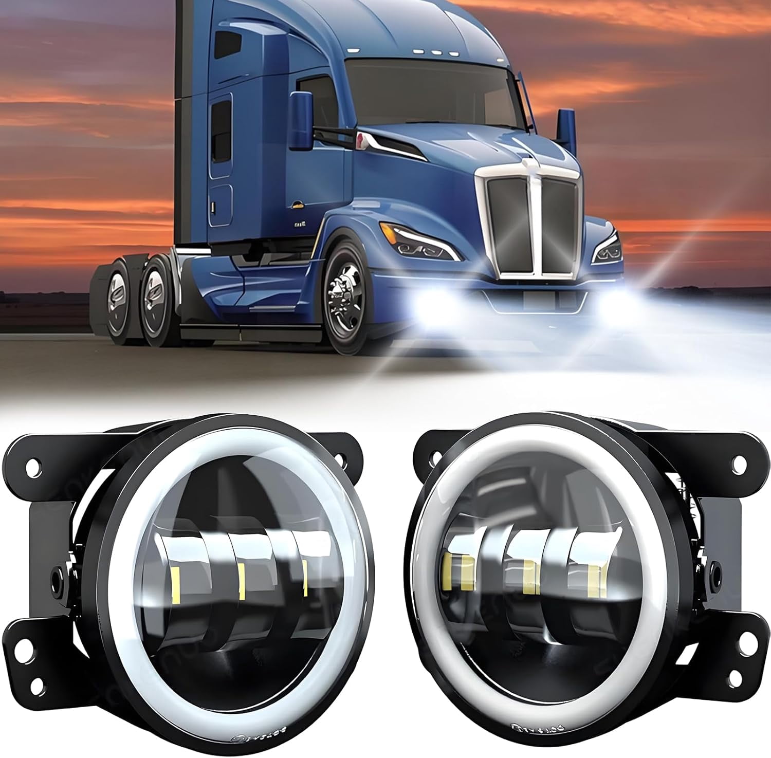 New Version Car LED Fog Lights For Dodge Ram 1500 2013 2014 2015 2016 2017 2018 2019 2020 Bumper Driving Fog Lamps Replacement - 34